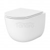 CERSANIT SET C947: MISKA ZAWIESZANA REMO PRO OVAL TORNADO Z DESKA DUROPLASTOWA SLIM S4035-001